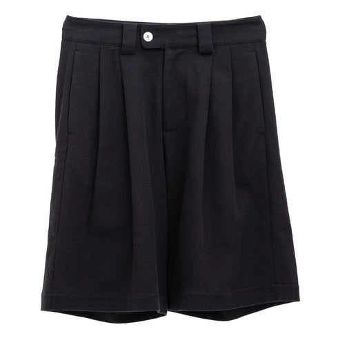 Merely Made Dobby Cotton Wide Cropped Pants Black 25SML281SP-1 19156057 Front Degli Uberti